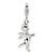 3-D Polished Angel Charm in Sterling Silver