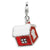 Amore La Vita Sterling Silver 3-D Enameled House with Snow on Roof Charm hide-image