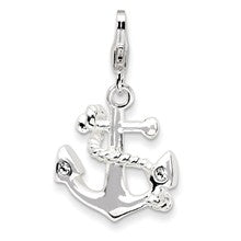 Amore La Vita Sterling Silver 3-D Enameled Anchor Charm hide-image