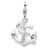 Amore La Vita Sterling Silver 3-D Enameled Anchor Charm hide-image