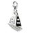 Amore La Vita Sterling Silver 3-D Enameled Sailboat Charm hide-image