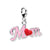 3-D Enameled Mom Charm in Sterling Silver