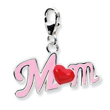Amore La Vita Sterling Silver 3-D Enameled Mom Charm hide-image