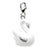 3-D Enameled Swan Charm in Sterling Silver