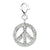 Amore La Vita Sterling Silver Click-on CZ Polished Peace Charm hide-image