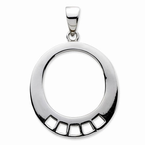 Amore La Vita Sterling Silver Oval Shaped Charm