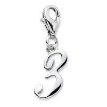 Amore La Vita Sterling Silver Number 3 Charm hide-image