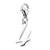 Number 4 Charm in Sterling Silver