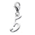 Number 5 Charm in Sterling Silver