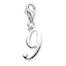 Amore La Vita Sterling Silver Number 9 Charm hide-image