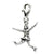 Amore La Vita Sterling Silver 3-D Antiqued Figure Skater Charm hide-image