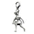 Amore La Vita Sterling Silver 3-D Antiqued Tennis Player Charm hide-image