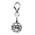 Amore La Vita Sterling Silver 3-D Antiqued Soccer Ball Charm hide-image