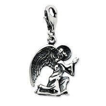 Amore La Vita Sterling Silver Antique Kneeling Angel Charm hide-image