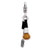 Enameled 3-D Blush Brush and Mascara Charm in Sterling Silver