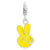 Amore La Vita Sterling Silver Enameled Peace Sign Charm hide-image