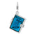 Enameled 3-D Note Book Charm in Sterling Silver