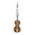 Enameled 3-D Viola Charm in Sterling Silver