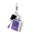 Enameled 3-D Nail Enamel Charm in Sterling Silver