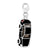 Enameled 3-D Car Charm in Sterling Silver