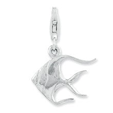 Amore La Vita Sterling Silver Rhodium-Plated 3-D Angel Fish Charm hide-image