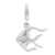Amore La Vita Sterling Silver Rhodium-Plated 3-D Angel Fish Charm hide-image