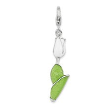 Amore La Vita Sterling Silver Enameled Tulip Charm hide-image