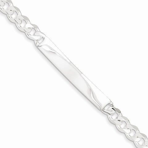 Sterling Silver Curb Id Bracelet