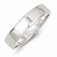 Sterling Silver 5mm Flat Wedding Band