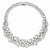 Sterling Silver CZ Fancy Collar Necklace