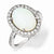 Sterling Silver CZ & Synthetic Opal Ring