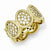 Sterling Silver Gold-Plated CZ Ring