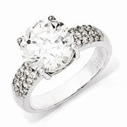 Sterling Silver & Gold-plated X & O CZ Ring