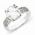 Sterling Silver & Gold-plated X & O CZ Ring