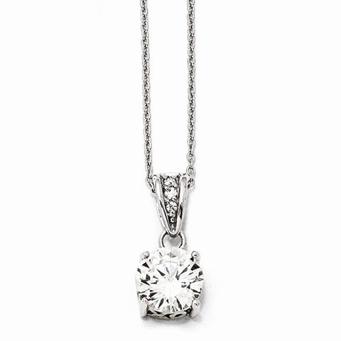 Sterling Silver & Gold-Plated X & O CZ Necklace
