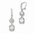 Sterling Silver CZ Kidney Wire Earrings