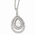 Sterling Silver Pear CZ Necklace