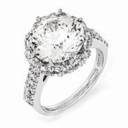 Sterling Silver Fancy CZ Ring