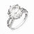 Sterling Silver 100-facet CZ Ring