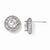 Sterling Silver White CZ Post Earrings
