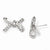 Sterling Silver CZ Bow Post Earrings