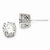 Sterling Silver 8mm CZ Stud Earrings