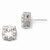 Sterling Silver 8mm CZ Stud Earrings
