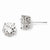 Sterling Silver 8mm CZ Stud Earrings