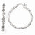 Sterling Silver CZ Hoop Earrings