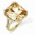 Sterling Silver Gold-plated Champagne/Wht CZ Ring