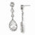 Sterling Silver CZ Dangle Earrings