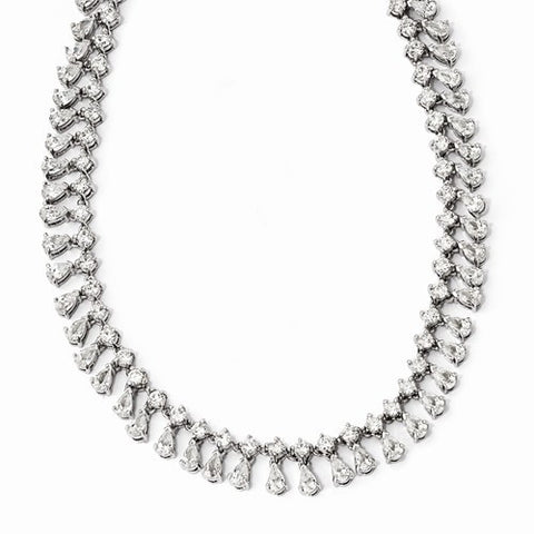 Sterling Silver CZ Necklace