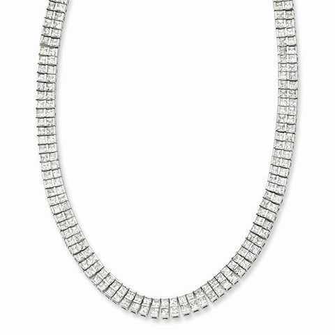 Sterling Silver CZ Necklace