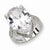 Sterling Silver Pear-shape CZ Ring
